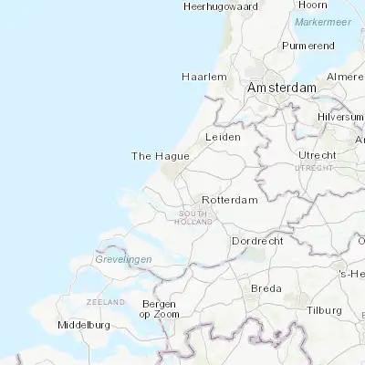 Map showing location of Delft (52.006670, 4.355560)