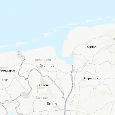 Map showing location of Delfzijl (53.330000, 6.918060)