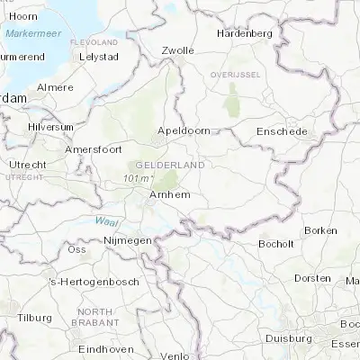 Map showing location of Dieren (52.052500, 6.100000)