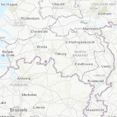 Map showing location of Diessen (51.475830, 5.175000)