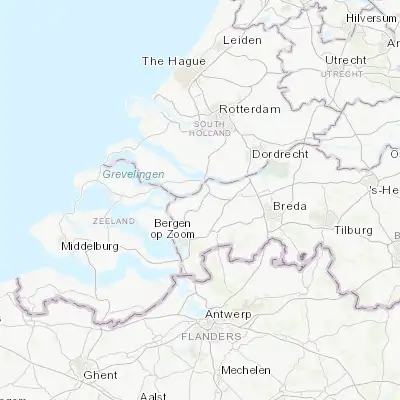 Map showing location of Dinteloord (51.635000, 4.369440)