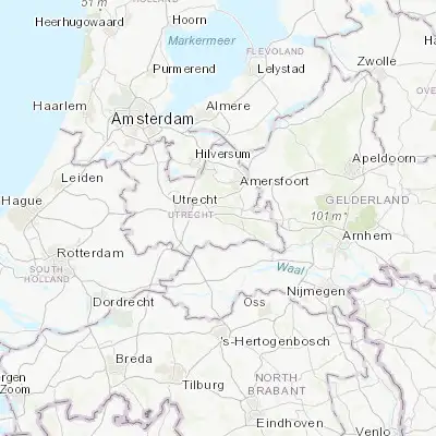 Map showing location of Driebergen-Rijsenburg (52.053330, 5.280560)