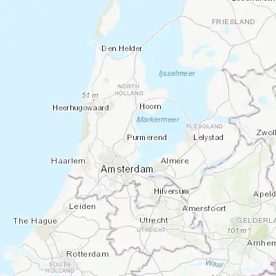 Map showing location of Edam (52.512150, 5.048050)