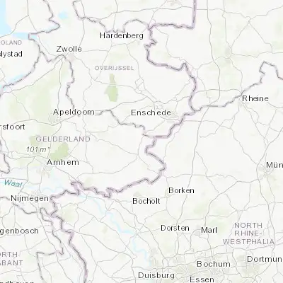 Map showing location of Eibergen (52.100000, 6.648610)