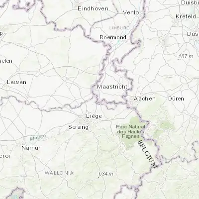 Map showing location of Eijsden (50.780000, 5.717700)
