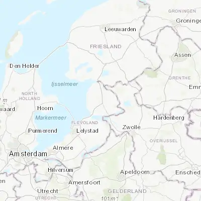 Map showing location of Emmeloord (52.710830, 5.748610)