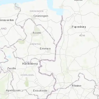 Map showing location of Emmerhout (52.787550, 6.938810)