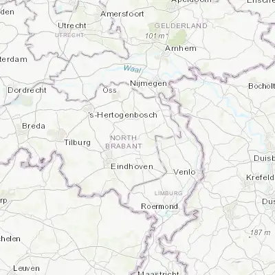 Map showing location of Gemert (51.555830, 5.690280)