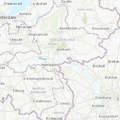 Map showing location of Gendt (51.877500, 5.970830)