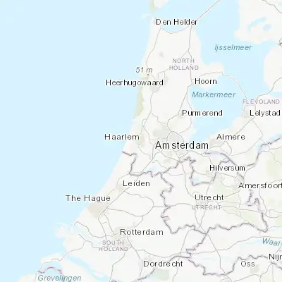 Map showing location of Haarlem (52.380840, 4.636830)