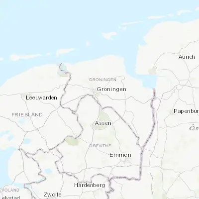 Map showing location of Haren (53.172090, 6.609310)