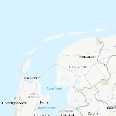 Map showing location of Harlingen (53.174770, 5.422440)