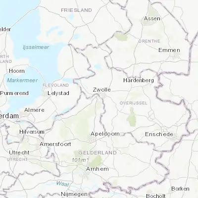 Map showing location of Hattem (52.475000, 6.063890)