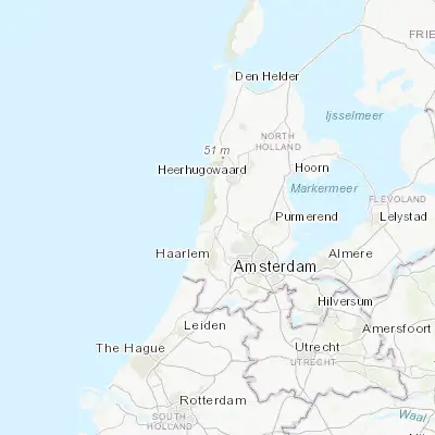 Map showing location of Heemskerk (52.511080, 4.671650)