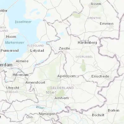 Map showing location of Heerde (52.387230, 6.040160)
