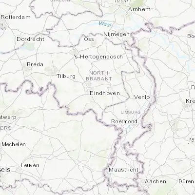 Map showing location of Heeze (51.382800, 5.571450)