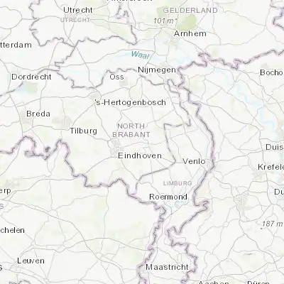 Map showing location of Helmond (51.481670, 5.661110)