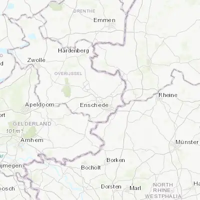 Map showing location of Hengelo (52.265830, 6.793060)