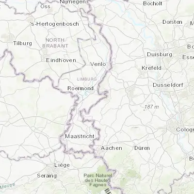 Map showing location of Herkenbosch (51.153330, 6.063890)