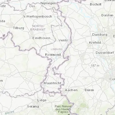 Map showing location of Herten (51.180830, 5.962500)