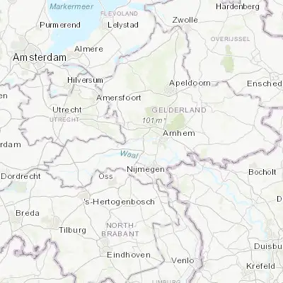 Map showing location of Heteren (51.956670, 5.755560)