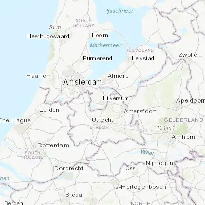 Map showing location of Hilversum (52.223330, 5.176390)