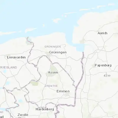 Map showing location of Hoogezand (53.161670, 6.761110)