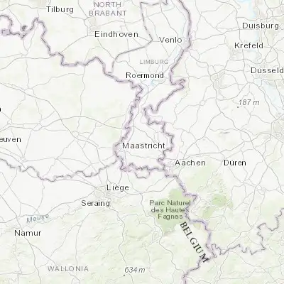 Map showing location of Hulsberg (50.889170, 5.855560)