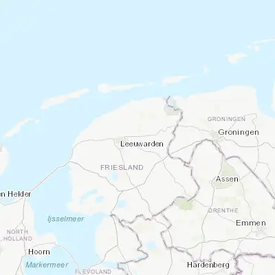 Map showing location of Hurdegaryp (53.213330, 5.941370)