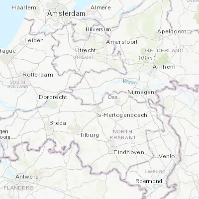 Map showing location of Kerkdriel (51.771670, 5.334720)