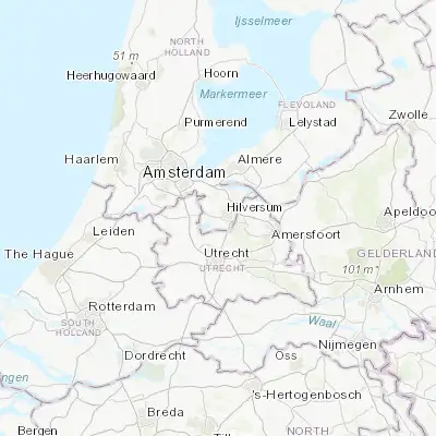 Map showing location of Kerkelanden (52.217550, 5.135750)