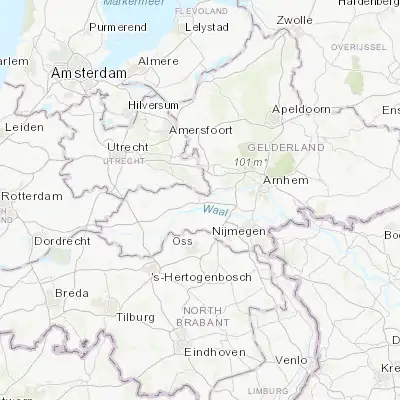 Map showing location of Kesteren (51.935000, 5.569440)