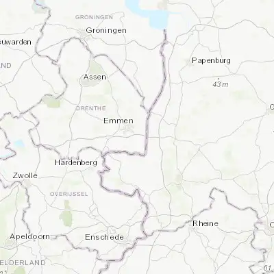 Map showing location of Klazienaveen (52.724170, 6.990280)