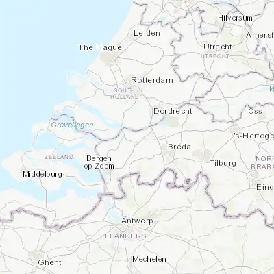 Map showing location of Klundert (51.665000, 4.534720)