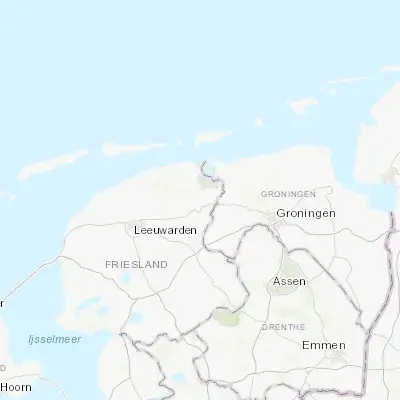 Map showing location of Kollum (53.276950, 6.152930)