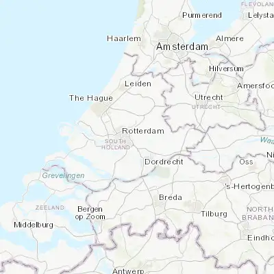 Map showing location of Krimpen aan den IJssel (51.916670, 4.602780)