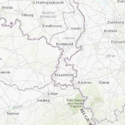 Map showing location of Limbricht (51.011670, 5.837500)