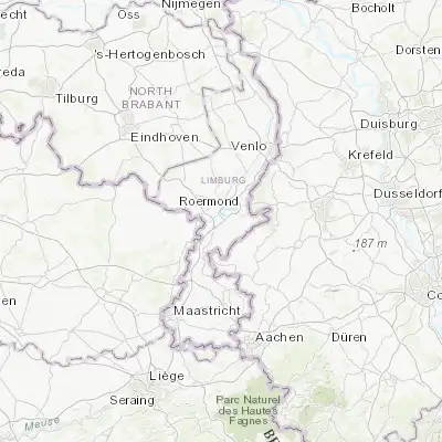 Map showing location of Linne (51.155000, 5.938890)