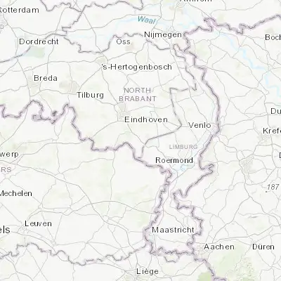 Map showing location of Maarheeze (51.311670, 5.616670)
