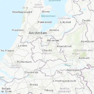 Map showing location of Maartensdijk (52.155000, 5.175000)