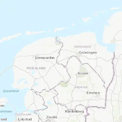 Map showing location of Marum (53.144170, 6.262500)