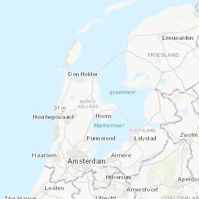 Map showing location of Medemblik (52.771670, 5.105560)