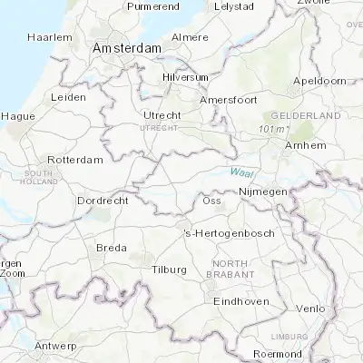 Map showing location of Meteren (51.865000, 5.283330)