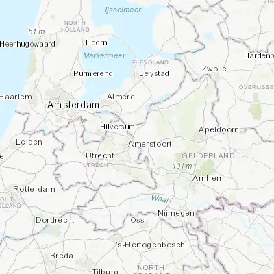 Map showing location of Nijkerkerveen (52.195000, 5.466670)