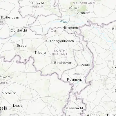 Map showing location of Nuenen (51.470000, 5.552780)