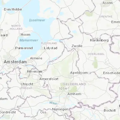 Map showing location of Nunspeet (52.379170, 5.786110)