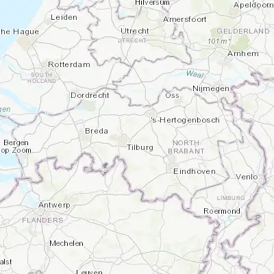 Map showing location of Oisterwijk (51.579170, 5.188890)