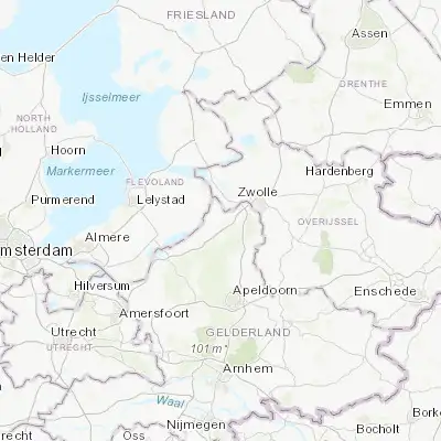 Map showing location of Oldebroek (52.445000, 5.901390)