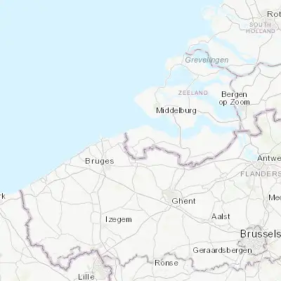 Map showing location of Oostburg (51.325830, 3.487500)