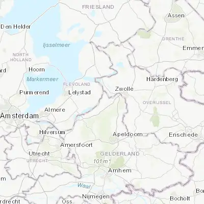 Map showing location of Oostendorp (52.447220, 5.854430)